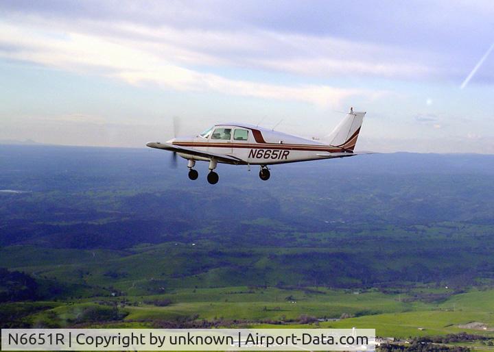 N6651R, 1975 Beech B19 Sport 150 C/N MB-742, over sacramento valley