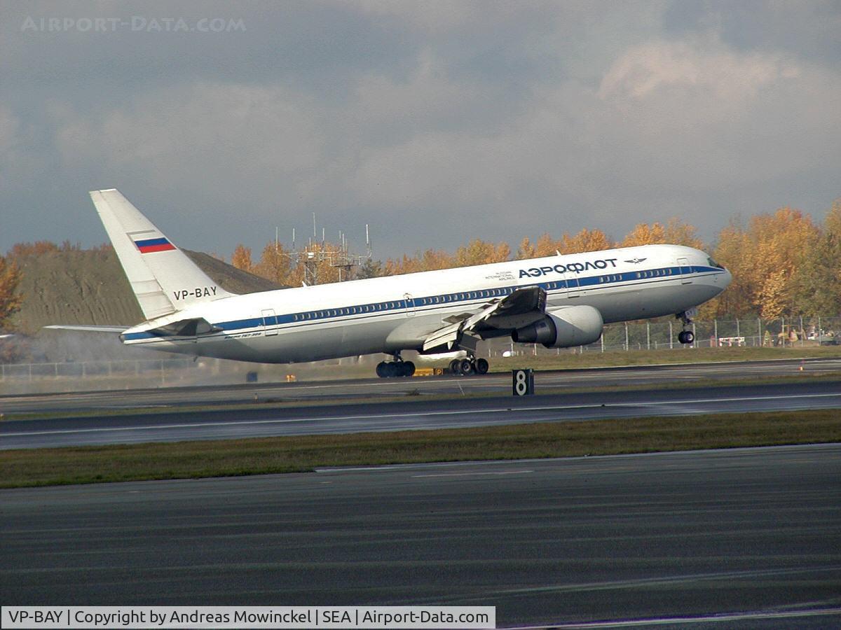 VP-BAY, 1999 Boeing 767-36N/SF C/N 30110, AEROFLOT - Russian Airlines Boeing 767-36N(ER) at Seattle-Tacoma International Airport