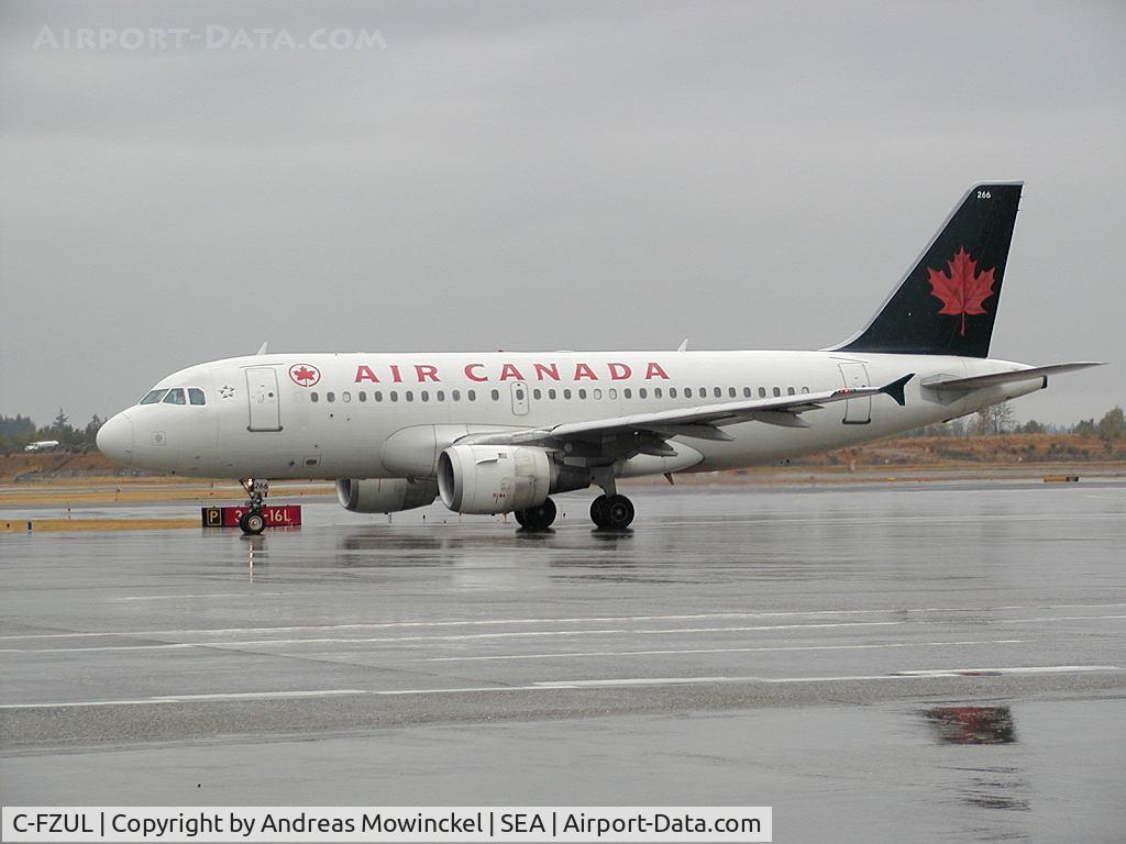 C-FZUL, 1997 Airbus A319-114 C/N 721, Air Canada Airbus A319 at Seattle-Tacoma International Airport