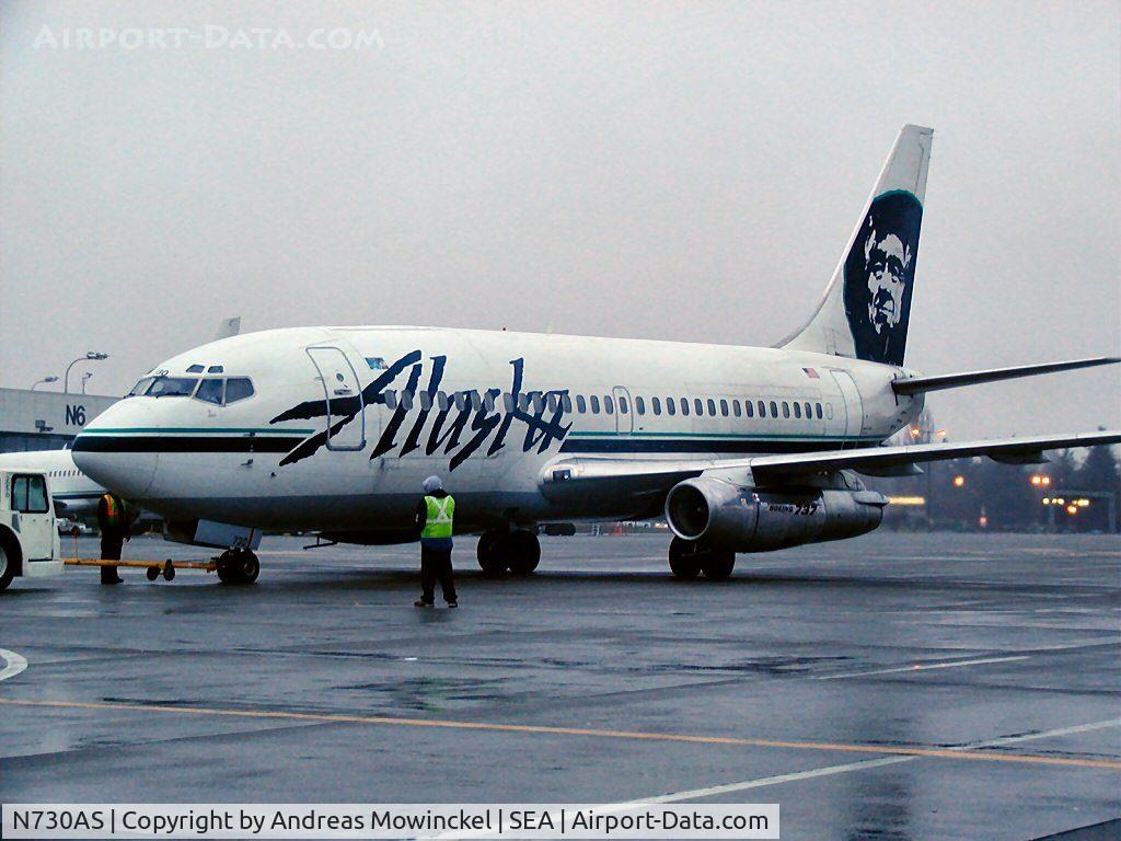 N730AS, 1981 Boeing 737-290C C/N 22577, Alaska Airlines Boeing 737 at Seattle-Tacoma International Airport