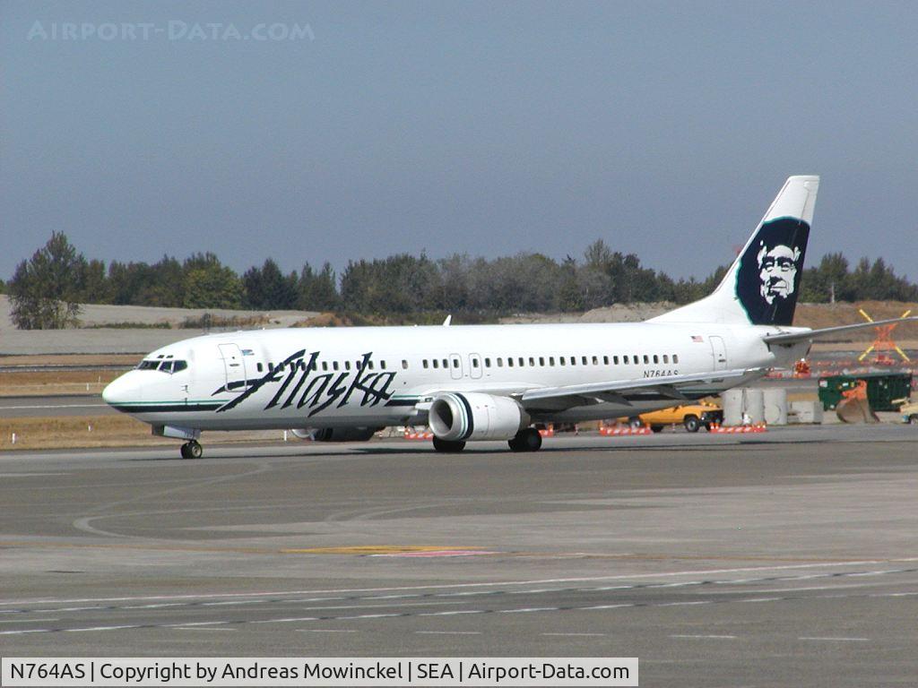 N764AS, 1992 Boeing 737-4Q8 C/N 25101, Alaska Airlines Boeing 737 at Seattle-Tacoma International Airport