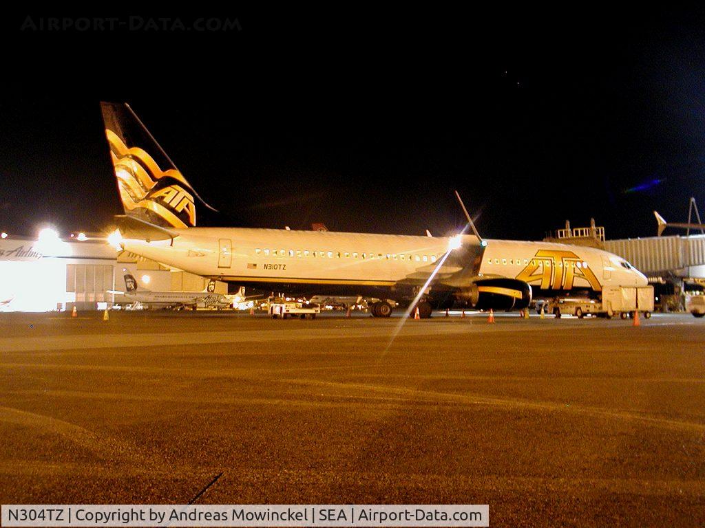 N304TZ, 2001 Boeing 737-83N C/N 30675, ATA Boeing 737 at Seattle-Tacoma International Airport
