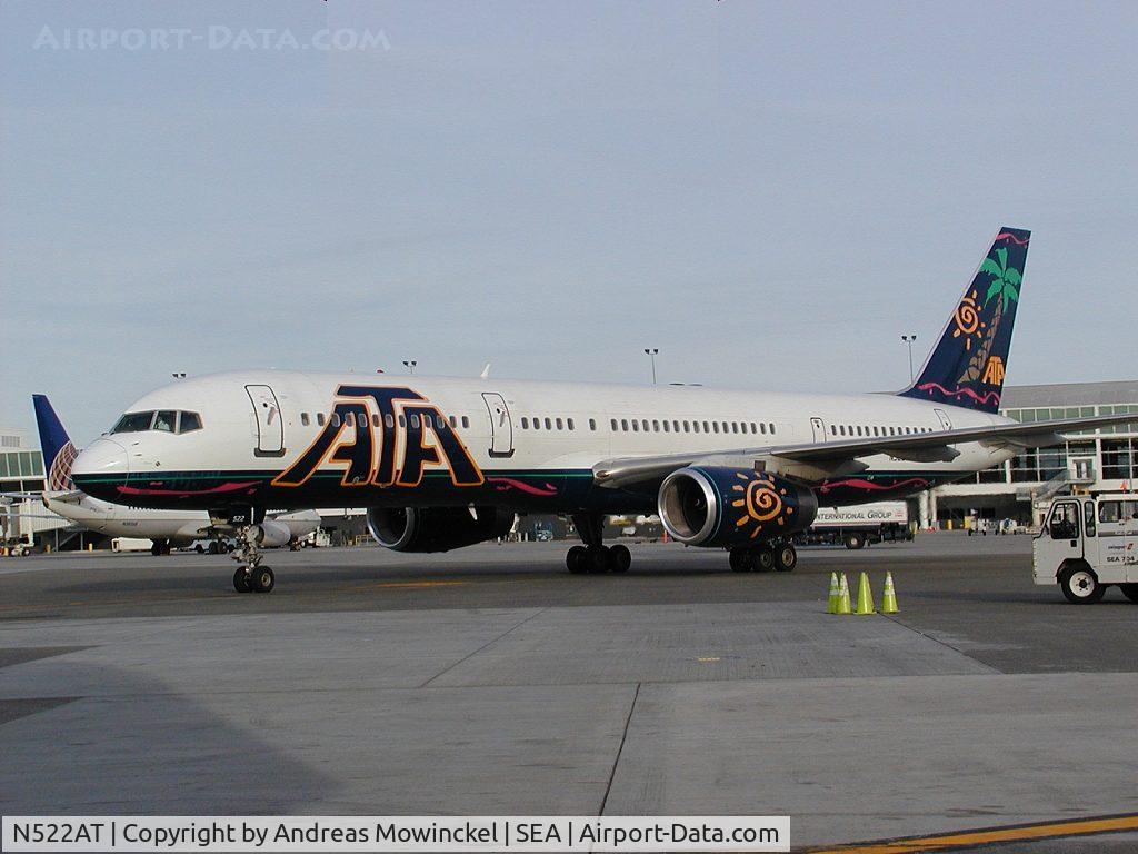 N522AT, 1998 Boeing 757-23N C/N 29330, ATA Boeing 757 at Seattle-Tacoma International Airport