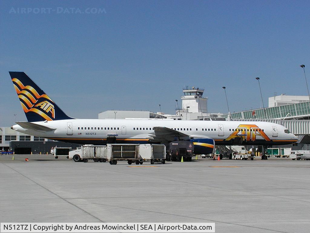 N512TZ, 1994 Boeing 757-2K2 C/N 26635, Ex Transvia 757. ATA's only ono-overwater 757