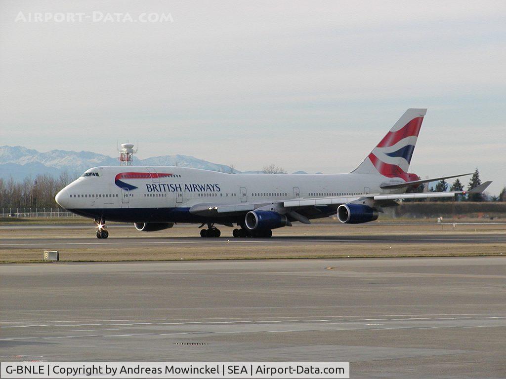 G-BNLE, 1989 Boeing 747-436 C/N 24047, British Airways Boeing 747 at Seattle-Tacoma International Airport