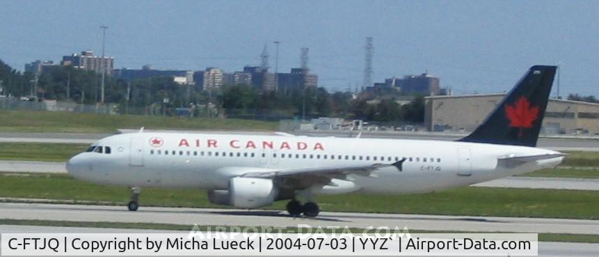C-FTJQ, 1991 Airbus A320-211 C/N 242, Taxiing at Pearson International