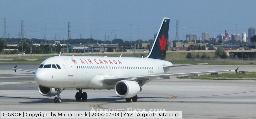 C-GKOE, 2002 Airbus A320-214 C/N 1874, The A320 family became Air Canada's workhorses