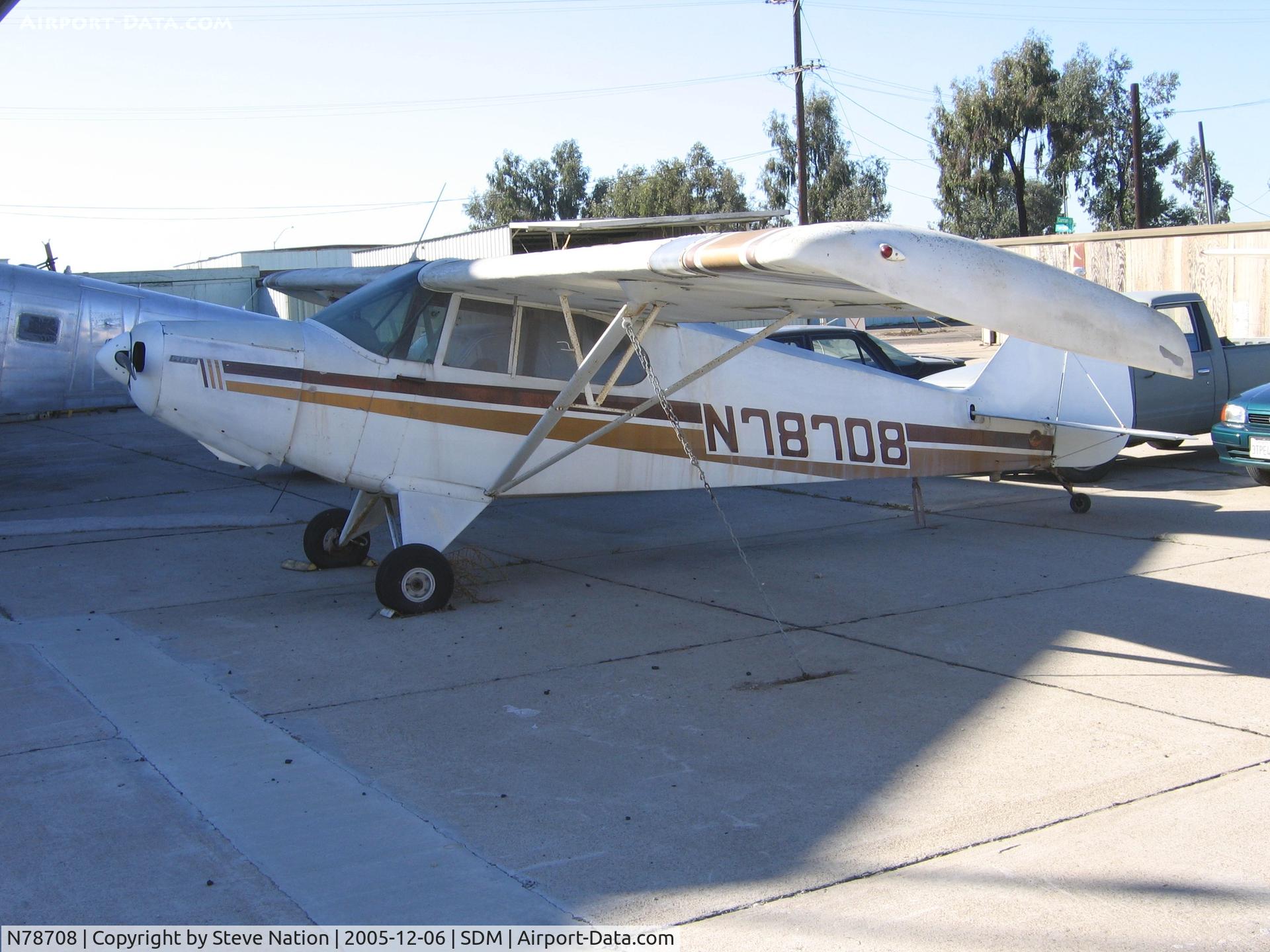 N78708, 1947 Piper PA-12 Super Cruiser C/N 12-3984, 1947 Piper PA-12 in bright sun at Brown Field (San Diego), CA