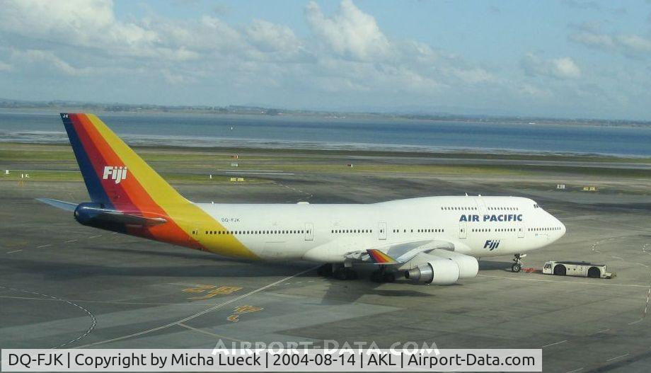 DQ-FJK, 1989 Boeing 747-412 C/N 24064, Off to the sunny island...