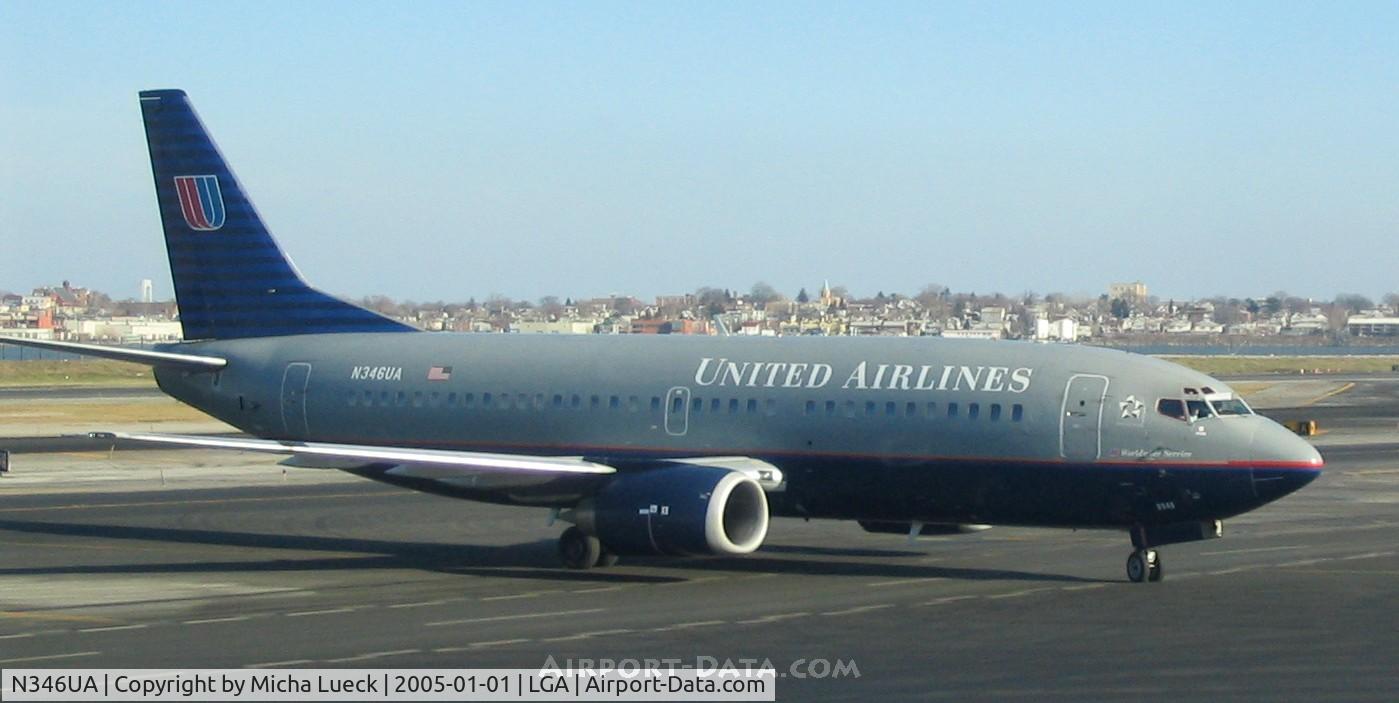 N346UA, 1988 Boeing 737-322 C/N 24250, One of United's long time workhorses: B737-300