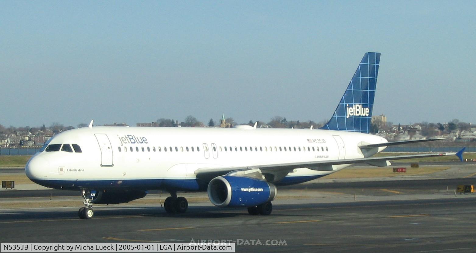 N535JB, 2002 Airbus A320-232 C/N 1739, Jet Blue at La Guardia