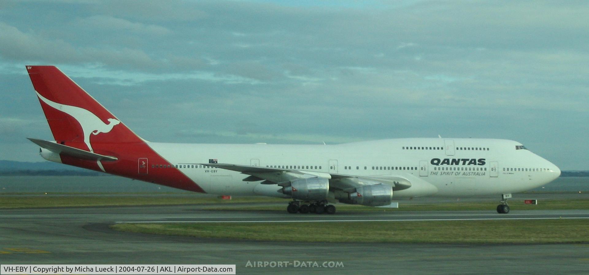 VH-EBY, 1987 Boeing 747-338 C/N 23823, Qantas is still operating some B747-300s