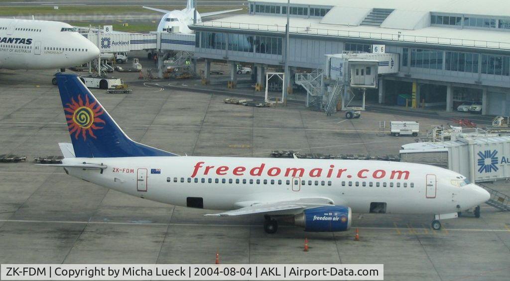 ZK-FDM, 1991 Boeing 737-3M8 C/N 25016, Freedom Air serves mostly smaller NZ airports, but also offers flights from AKL to the Gold Coast