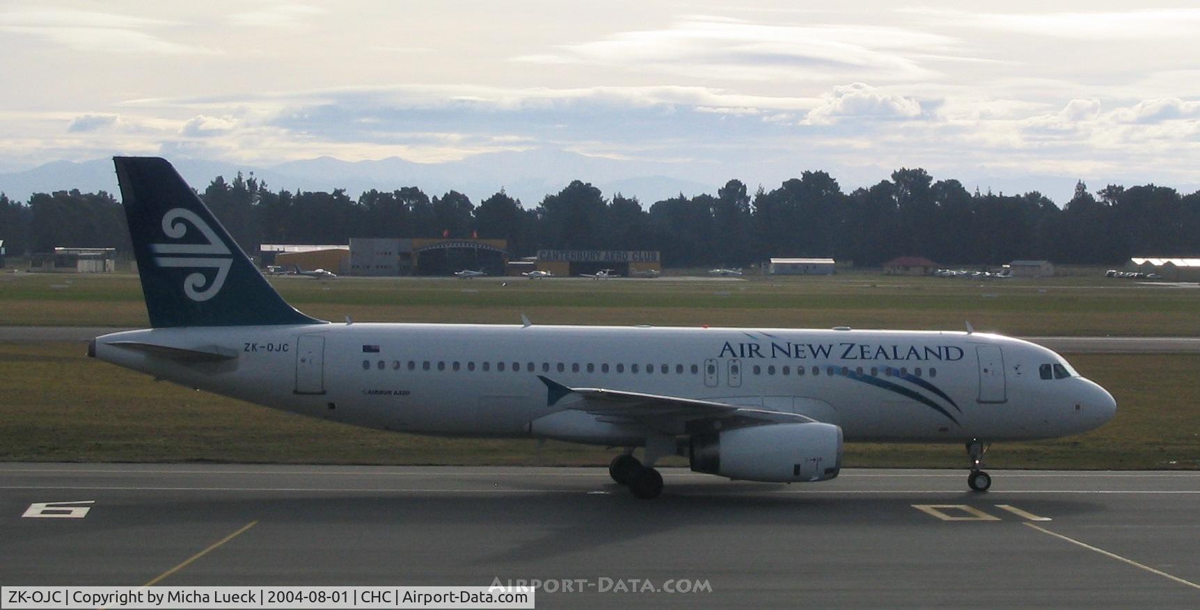 ZK-OJC, 2003 Airbus A320-232 C/N 2112, ZK-OJC here seen in Christchurch, NZ's Garden City