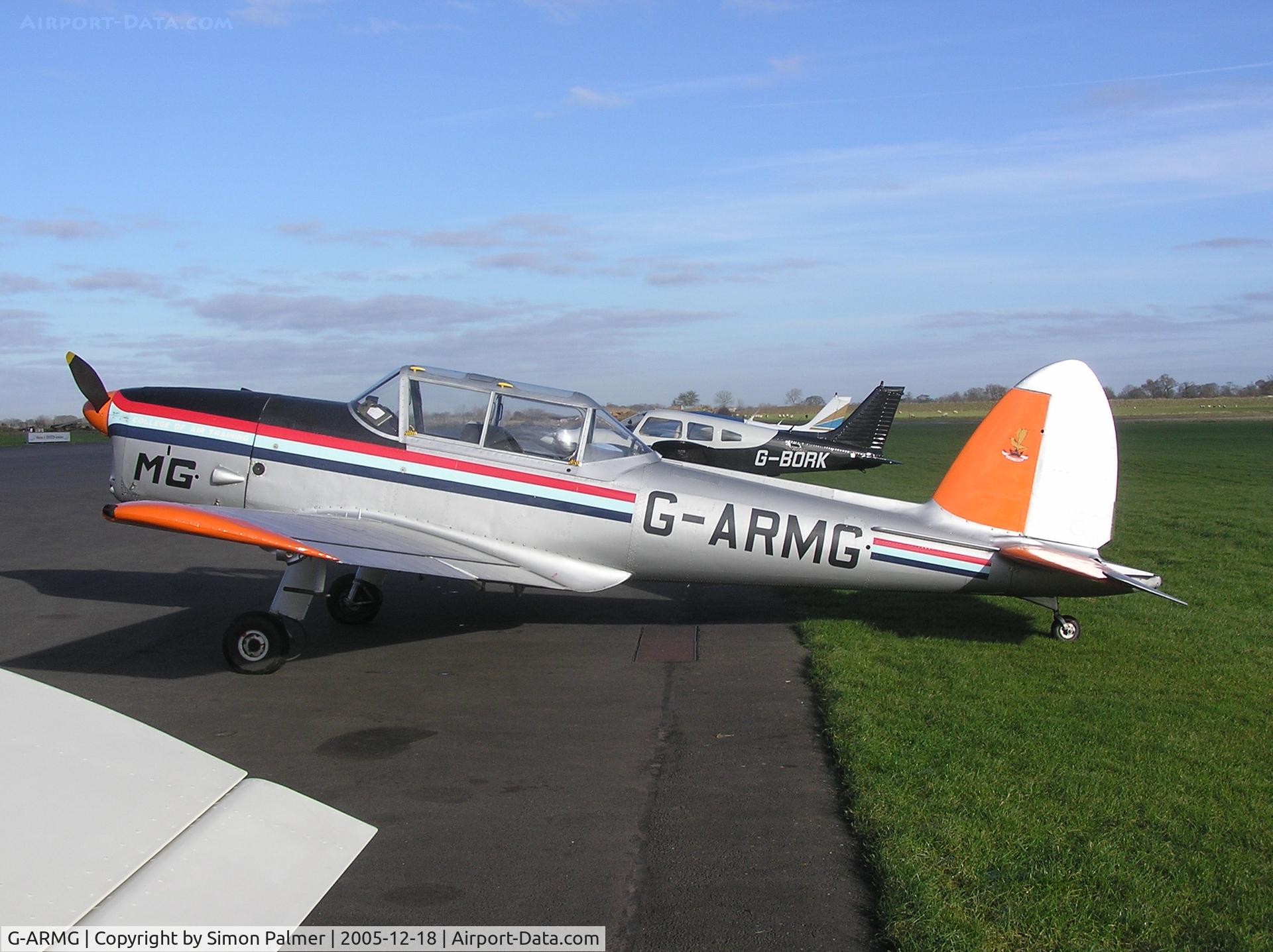 G-ARMG, 1952 De Havilland DHC-1 Chipmunk T.10 C/N C1/0575, DHC1 Chipmunk at Turweston