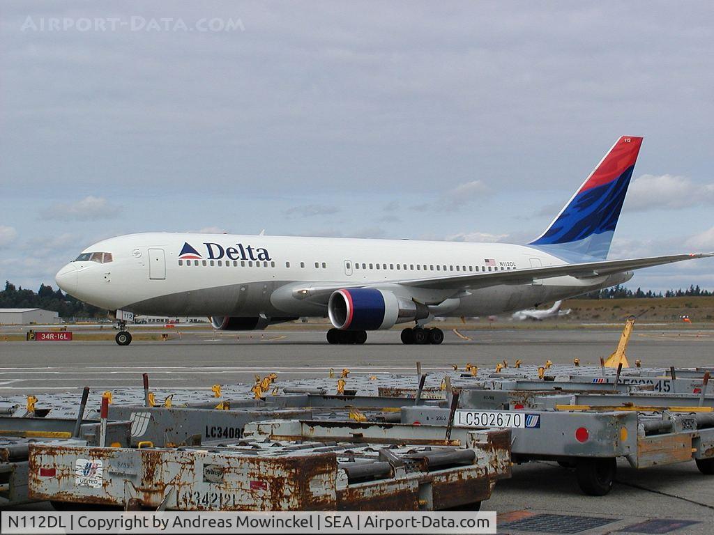 N112DL, 1983 Boeing 767-232(BDSF) C/N 22224, Delta Airlines Boeing 767 at Seattle-Tacoma International Airport