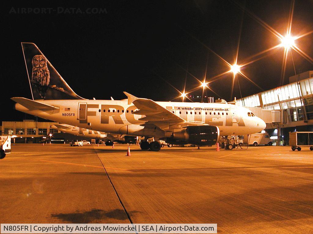 N805FR, 2004 Airbus A318-111 C/N 1660, Frontier Airlines A318 at Seattle-Tacoma International Airport