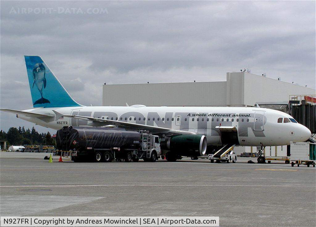 N927FR, 2004 Airbus A319-111 C/N 2209, Frontier Airlines A319 at Seattle-Tacoma International Airport