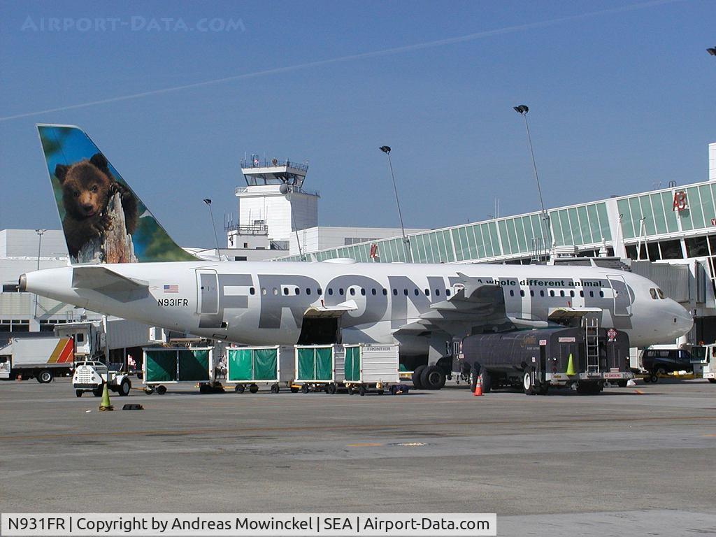 N931FR, 2004 Airbus A319-111 C/N 2253, Frontier Airlines A319 at Seattle-Tacoma International Airport