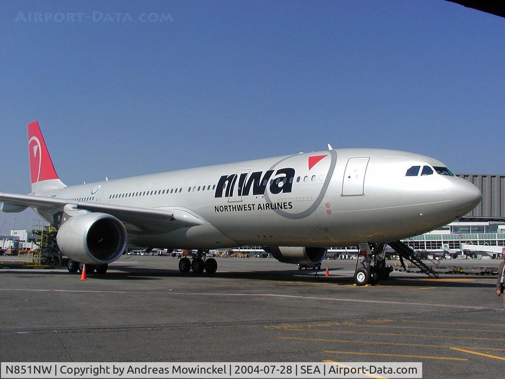N851NW, 2004 Airbus A330-223 C/N 0609, First visit by an A330-223.  Doing a proving run to Tokyo.
