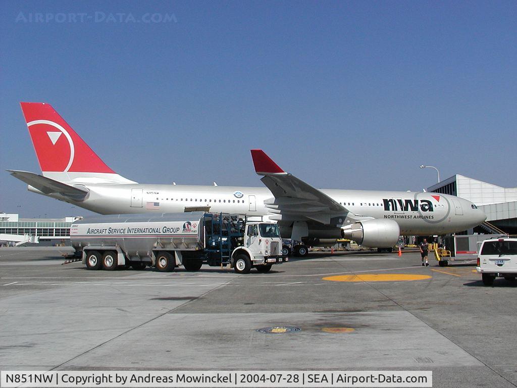 N851NW, 2004 Airbus A330-223 C/N 0609, First visit by an A330-223.  Doing a proving run to Tokyo.
