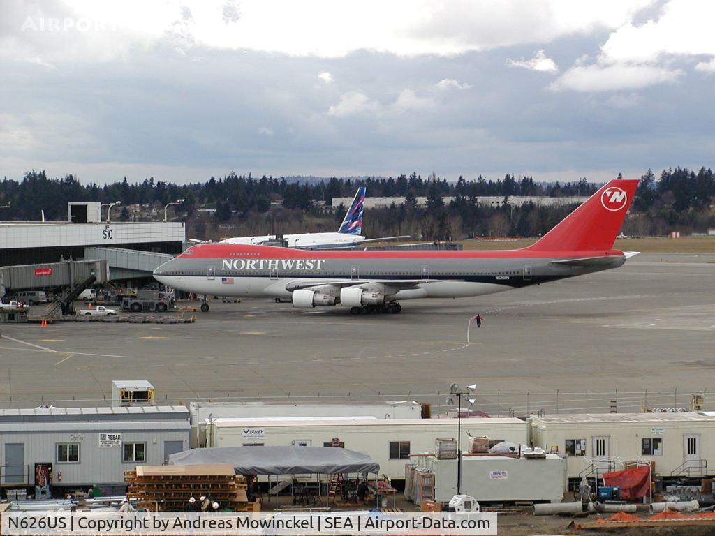 N626US, 1979 Boeing 747-251B C/N 21708, Northwest Airlines Boeing 747 at Seattle-Tacoma International Airport