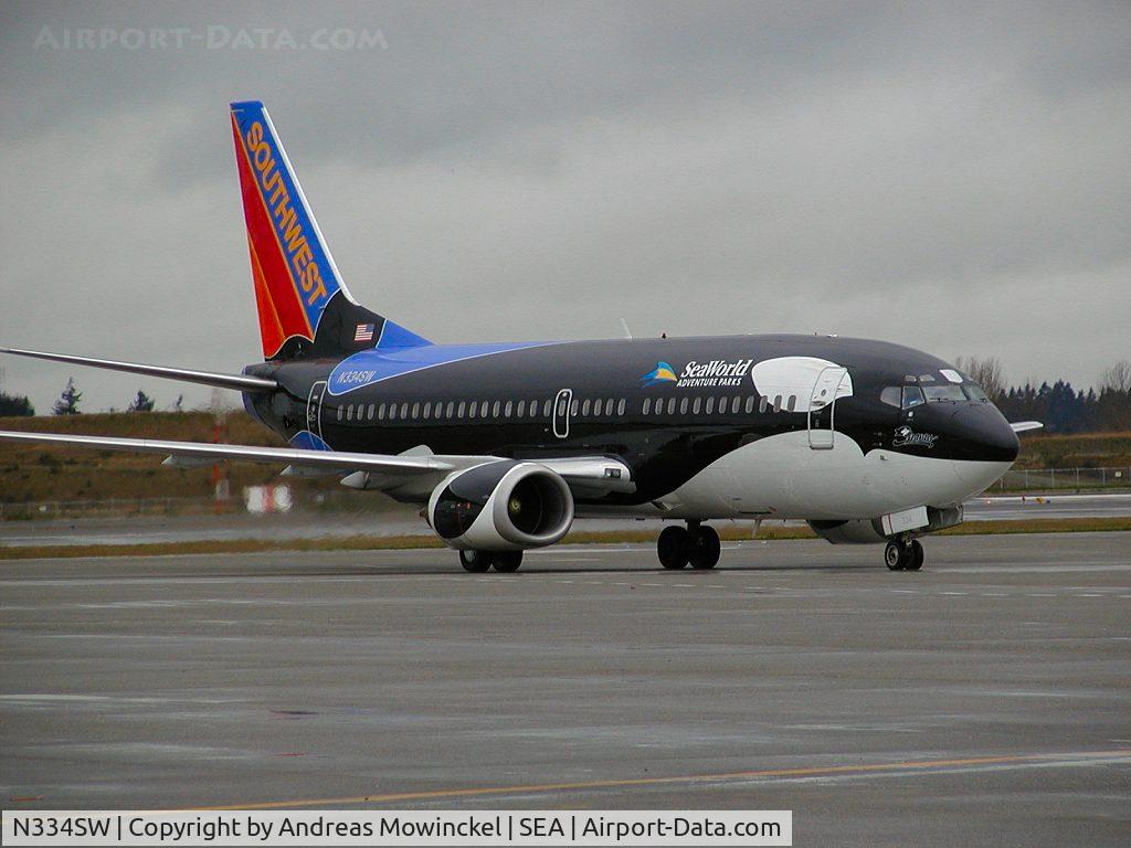 N334SW, 1988 Boeing 737-3H4 C/N 23938, Southwest Airlines Boeing 737 