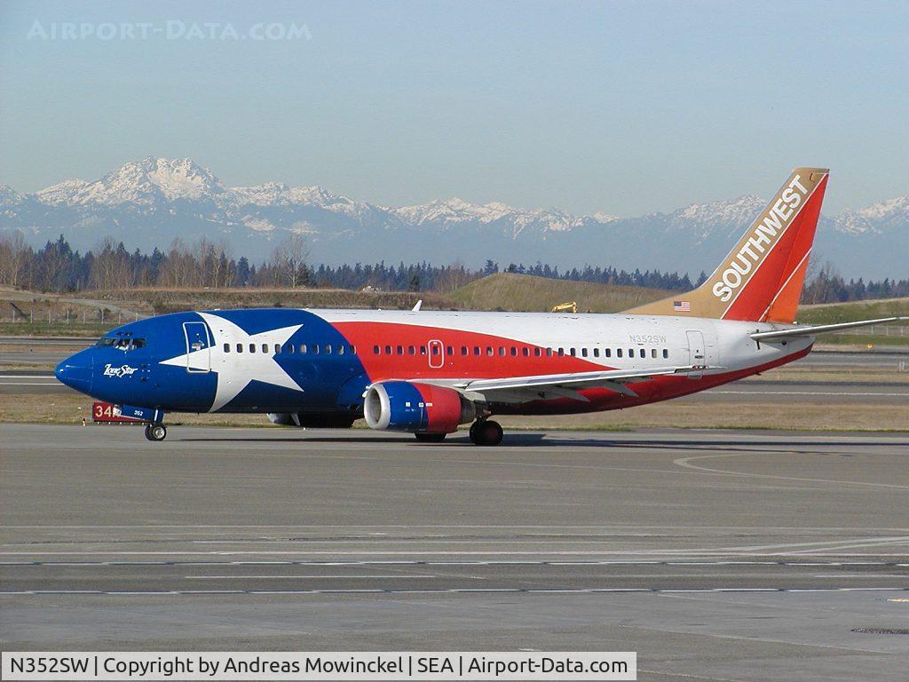 N352SW, 1990 Boeing 737-3H4 C/N 24888, Southwest Airlines Boeing 737 