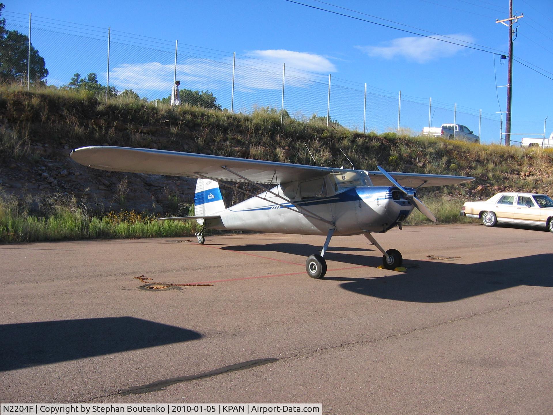 N2204F, 1948 Cessna 140 C/N 14890, Payson, AZ (KPAN) - October, 2005