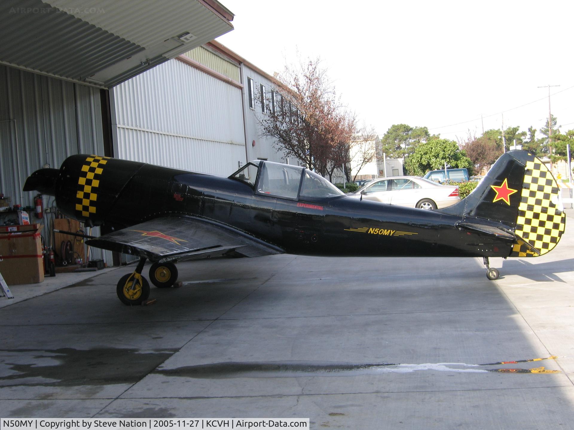 N50MY, 1983 Yakovlev Yak-50 C/N 832606, 1983 YAK-50 at Hollister Municipal Airport, CA