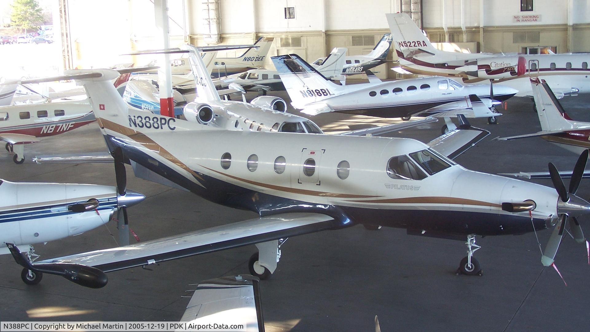 N388PC, 2001 Pilatus PC-12/45 C/N 388, At Epps with various other aircraft.