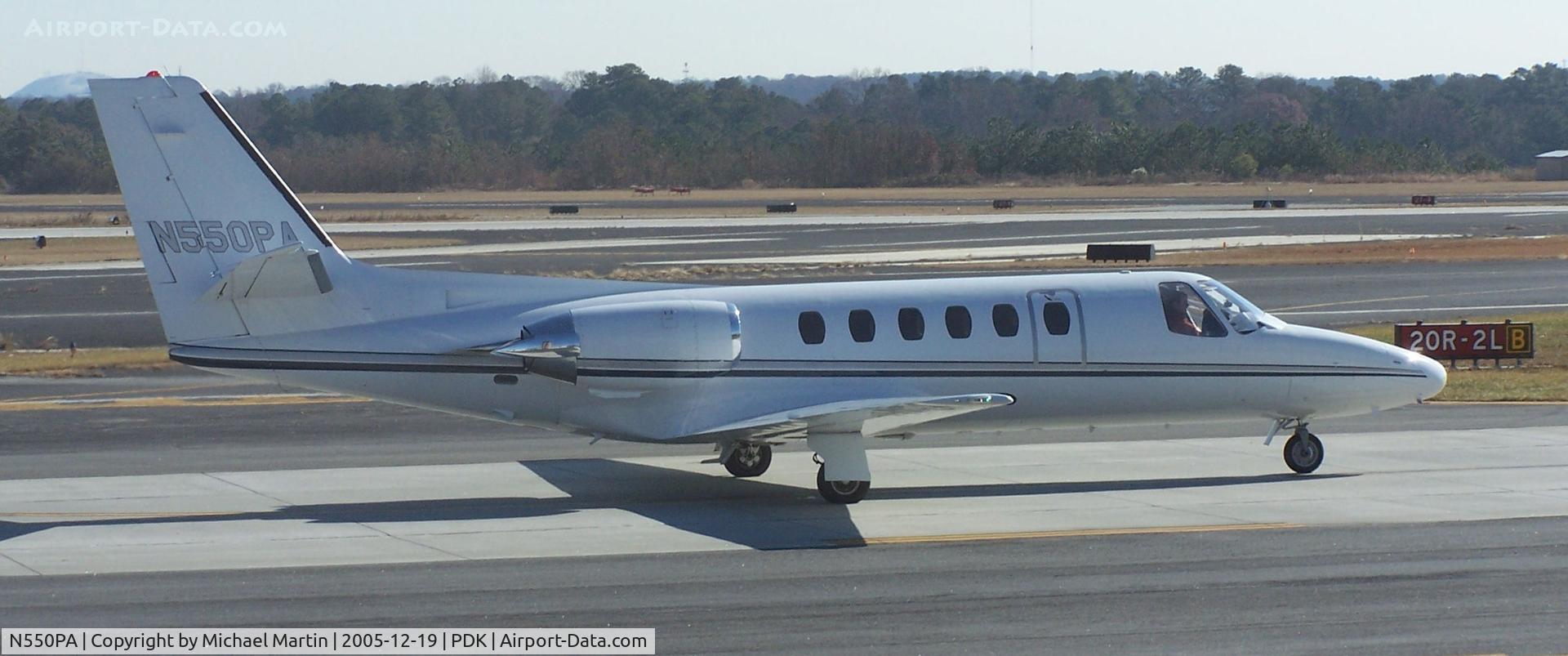 N550PA, 1980 Cessna 550 C/N 550-0191, Taxing to Runway 2R