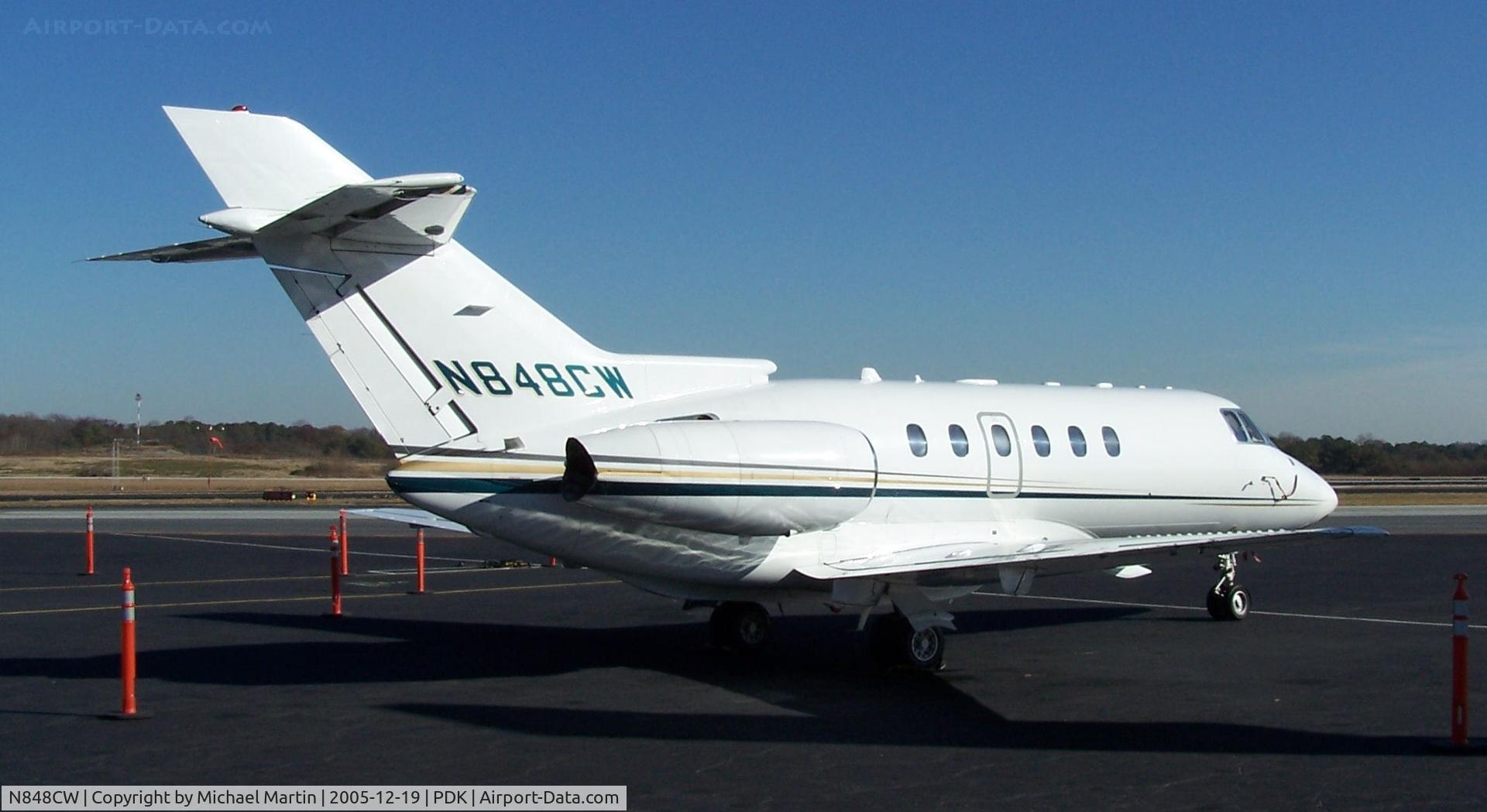 N848CW, 2003 Raytheon Hawker 800XP C/N 258648, Parked at Mercury Air Center PDK