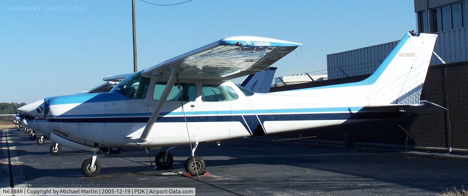 N6388R, 1979 Cessna 172RG Cutlass RG C/N 172RG0175, Tied down @ PDK