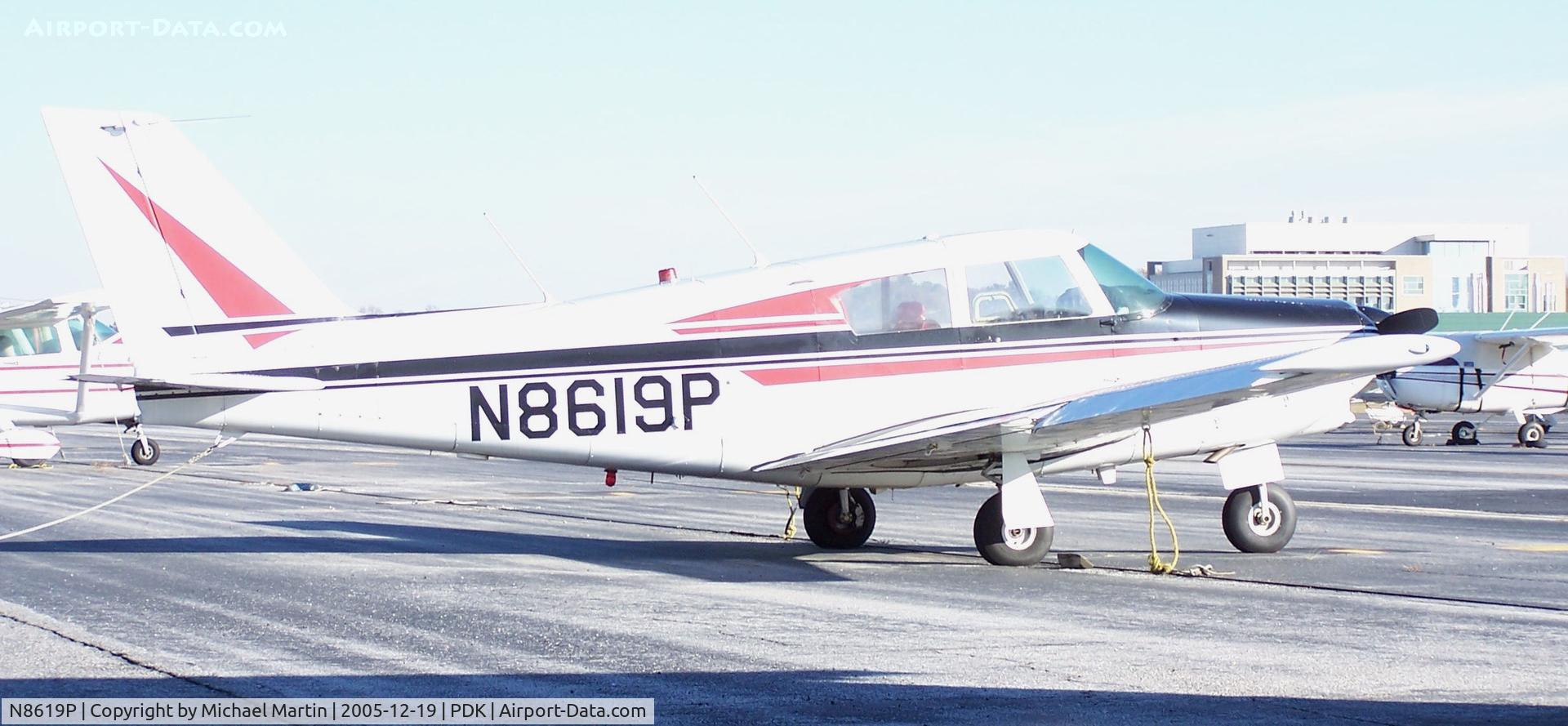 N8619P, 1964 Piper PA-24-260 C/N 24-4068, Tied down @ PDK