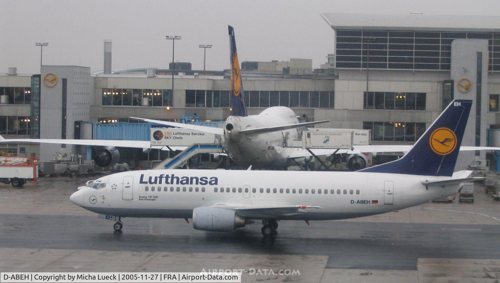 D-ABEH, 1991 Boeing 737-330 C/N 25242, Snowy morning in Frankfurt