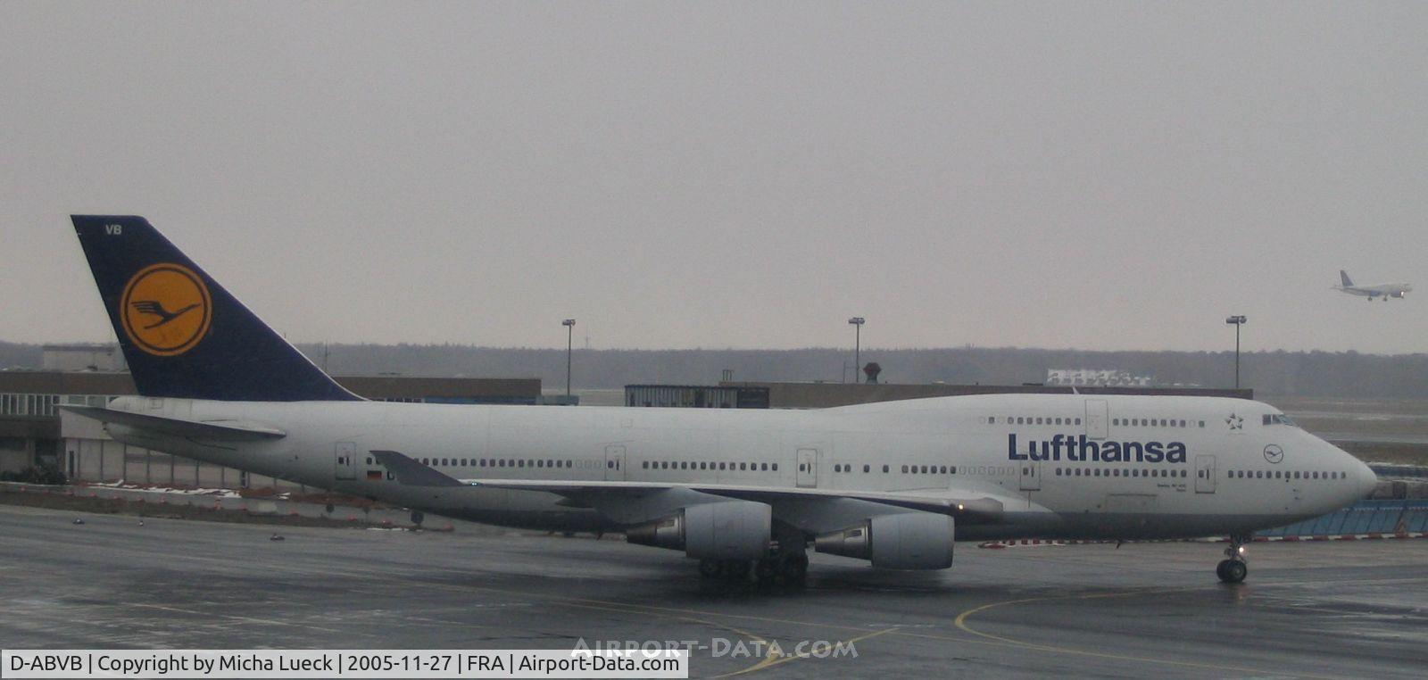 D-ABVB, 1988 Boeing 747-430 C/N 23817, Taxiing to the runway