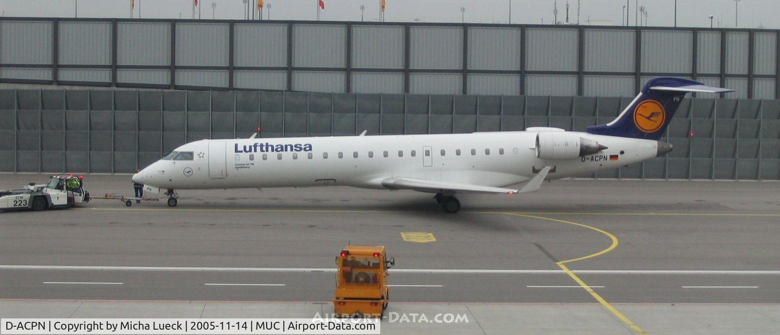 D-ACPN, 2003 Bombardier CRJ-701ER (CL-600-2C10) Regional Jet C/N 10083, Lufthansa Cityline and Team Lufthansa operate a large number of Canadair Regional Jets