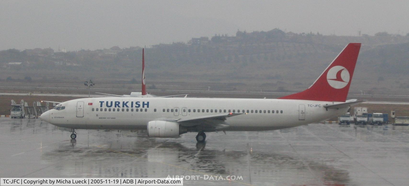 TC-JFC, 1998 Boeing 737-8F2 C/N 29765, Torrential rainfalls in Izmir