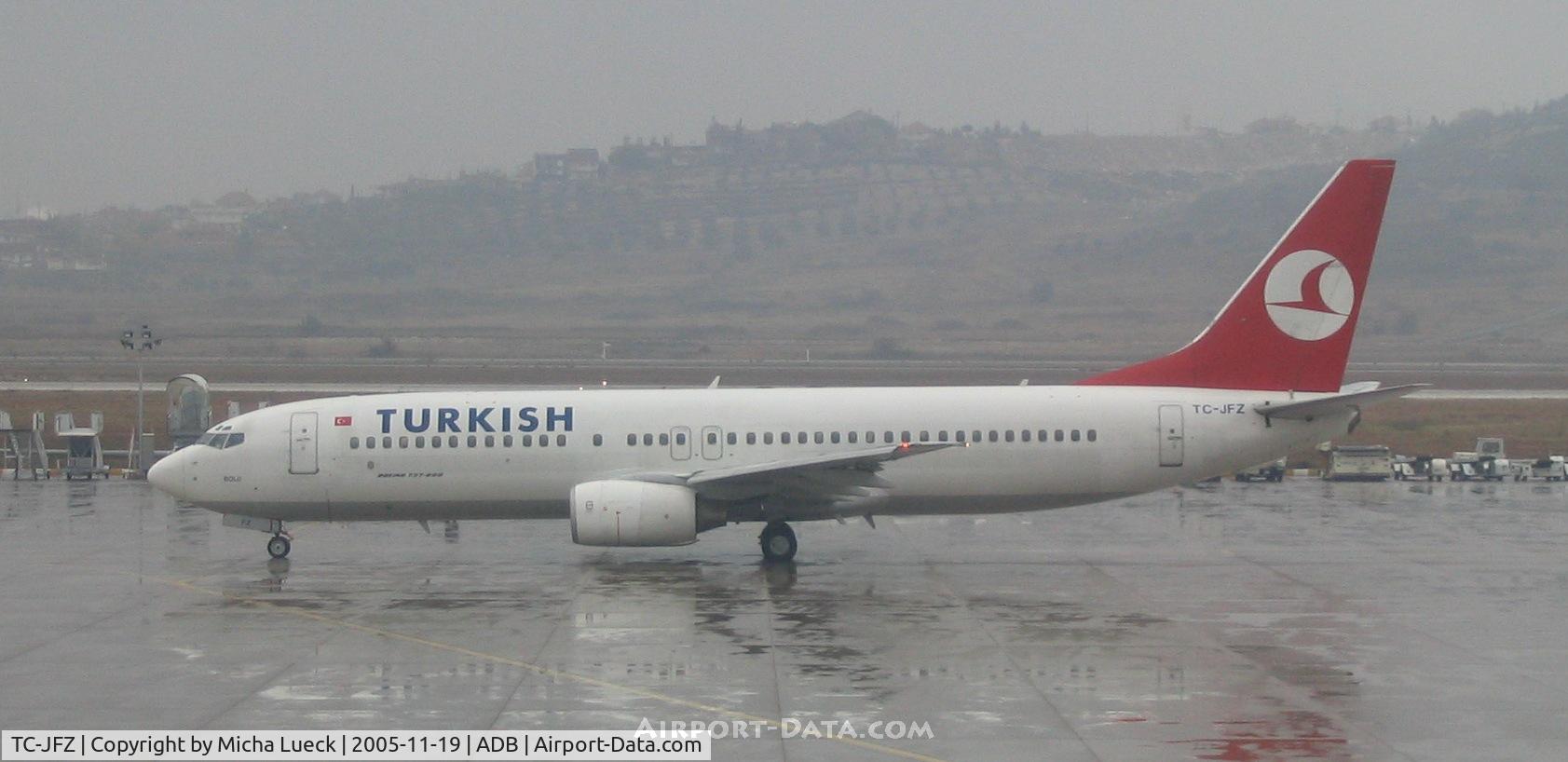 TC-JFZ, 2000 Boeing 737-8F2 C/N 29784, Torrential rainfalls in Izmir