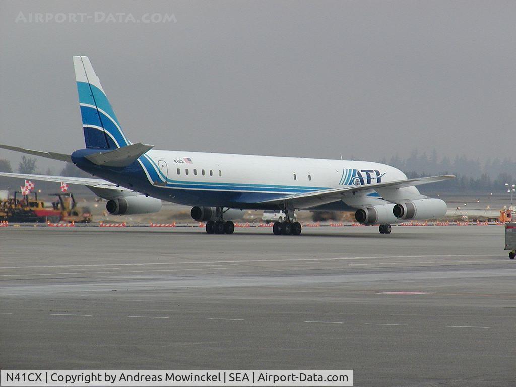 N41CX, 1970 Douglas DC-8-62F C/N 46129, BAX DC-8-62F freighter. ex Royal Thai Air Force