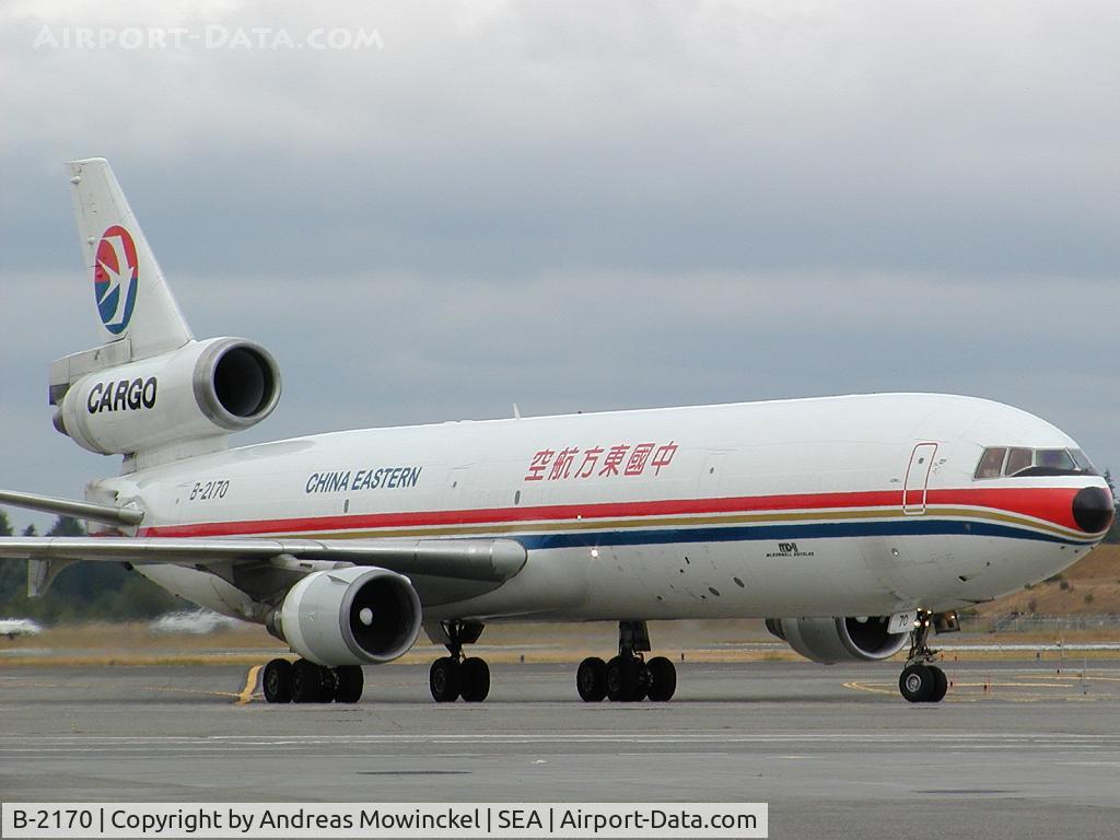 B-2170, 1991 McDonnell Douglas MD-11F C/N 48461, China Eastern MD11F freighter at Seattle-Tacoma International Airport