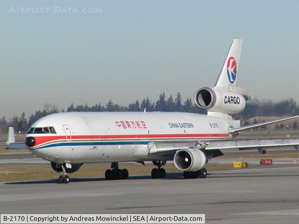 B-2170, 1991 McDonnell Douglas MD-11F C/N 48461, China Eastern MD11F freighter at Seattle-Tacoma International Airport