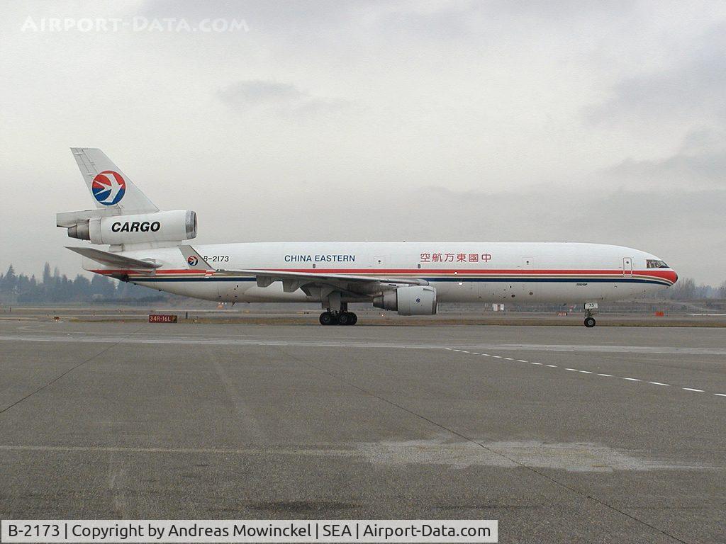 B-2173, 1992 McDonnell Douglas MD-11F C/N 48497, China Eastern MD11F freighter at Seattle-Tacoma International Airport