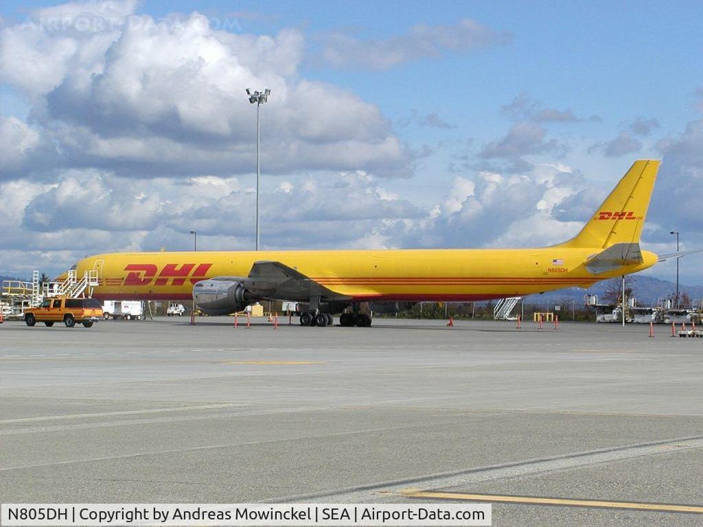 N805DH, 1970 Douglas DC-8-73F C/N 46125, DHL DC-8-73F freighter at Seattle-Tacoma International Airport. ex Air Canada