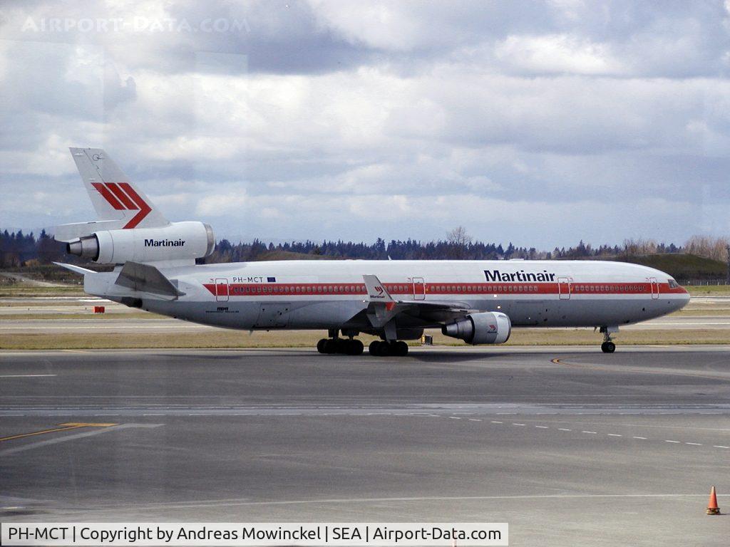 PH-MCT, 1995 McDonnell Douglas MD-11F C/N 48629, Martinair MD11F freighter at Seattle-Tacoma International Airport.