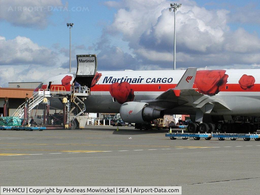 PH-MCU, 1996 McDonnell Douglas MD-11F C/N 48757, Martinair MD11F freighter at Seattle-Tacoma International Airport.
