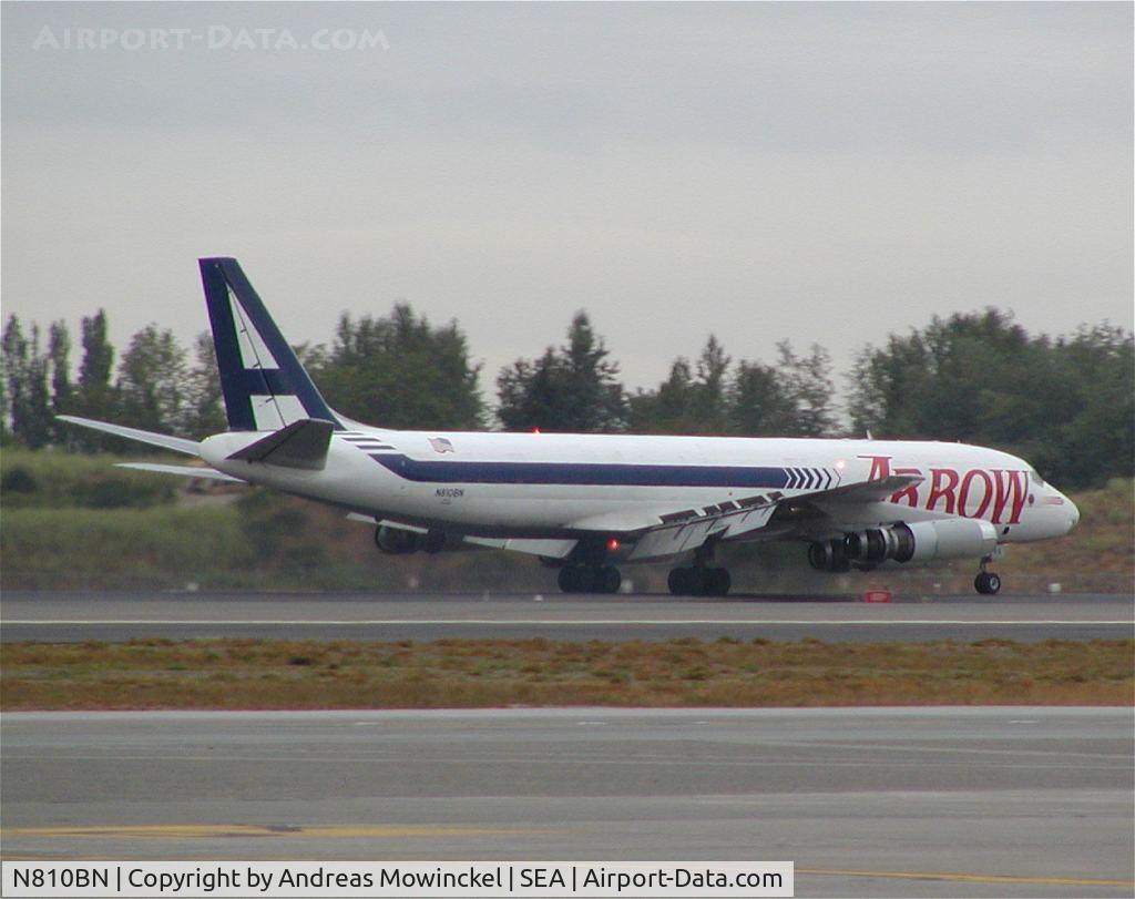 N810BN, 1967 Douglas DC-8-62 C/N 45905, Arrow freighter at Seattle-Tacoma International Airport.