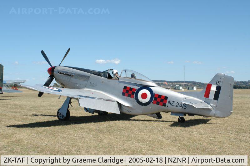 ZK-TAF, North American P-51D Mustang C/N 122-41369, NORTH AMERICAN F-51D MUSTANG