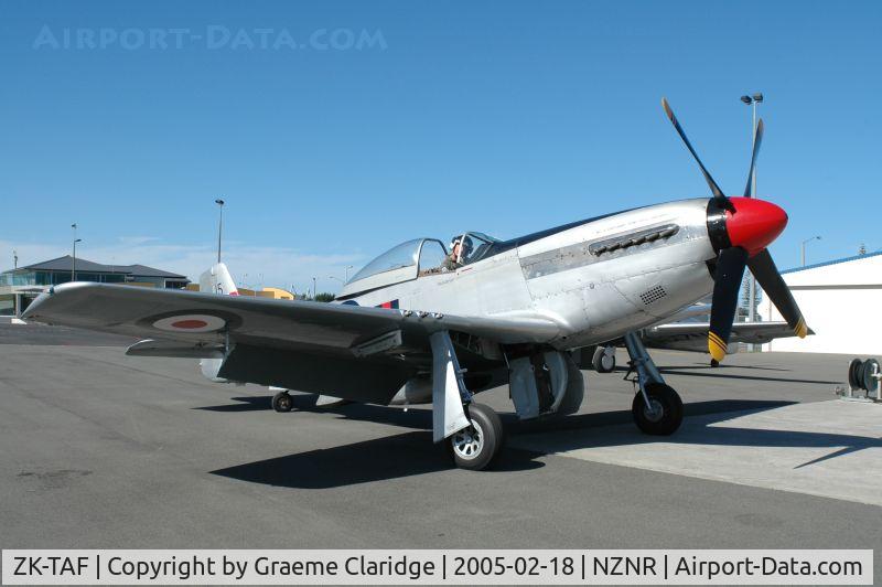 ZK-TAF, North American P-51D Mustang C/N 122-41369, NORTH AMERICAN F-51D MUSTANG